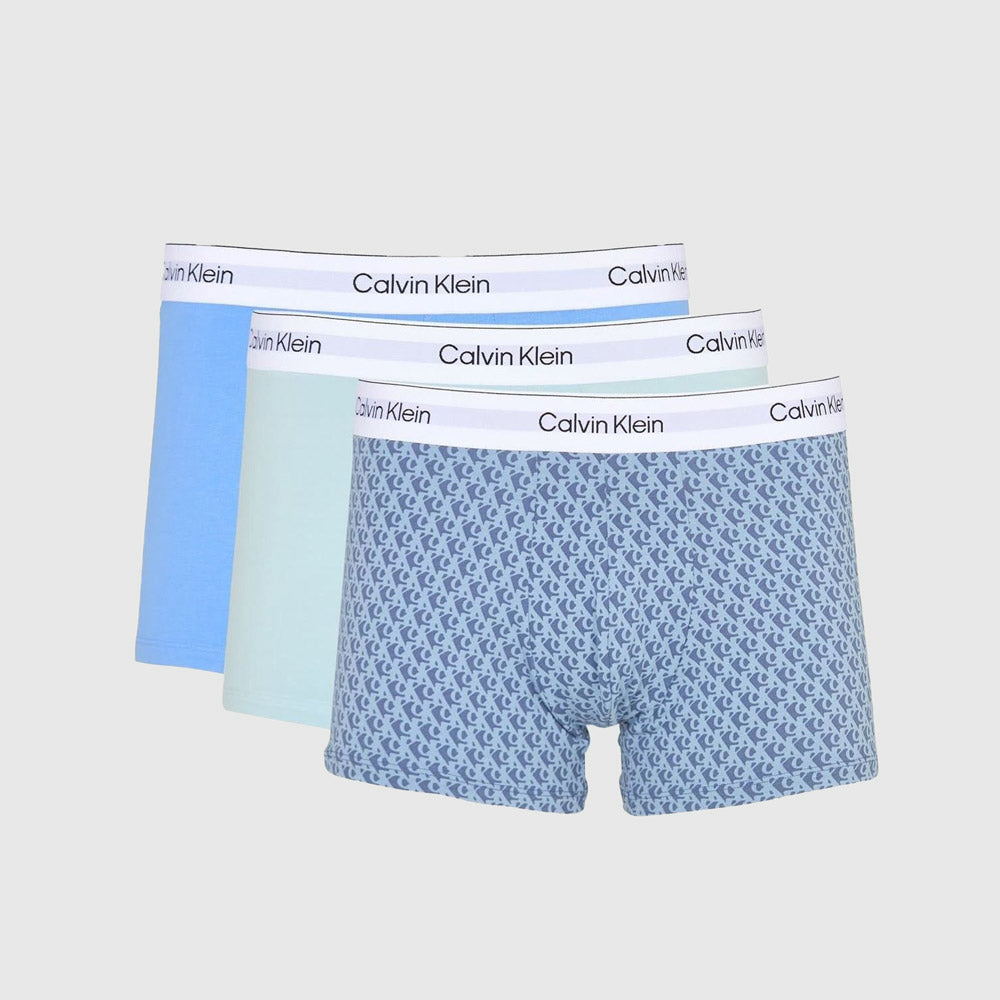 Calvin Klein 3 Pack Trunk - Blue Multi |ThirdBaseUrban