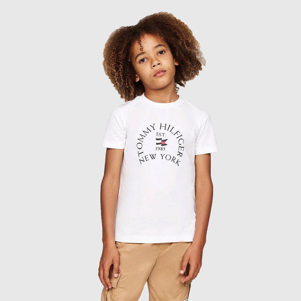 Tommy Hilfiger Kids Nautical Arch T-Shirt  - White |ThirdBaseUrban