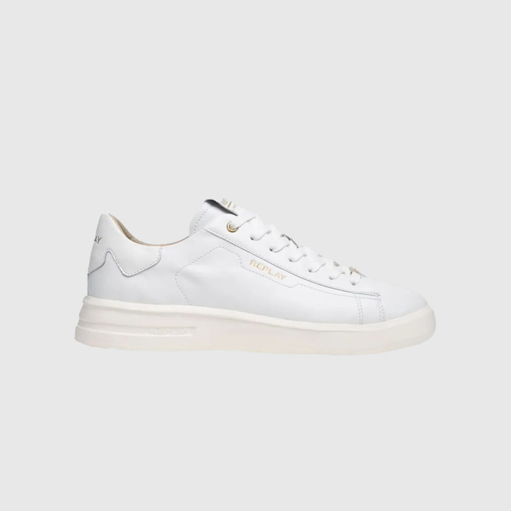 Replay University M Lux Sneaker - White |ThirdBaseUrban