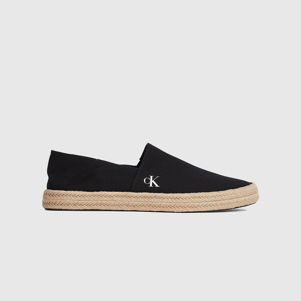 Logo Detail Espadrille Shoes - Black*