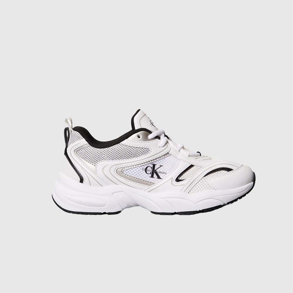 Retro Tennis Mesh Runner - White Multi*