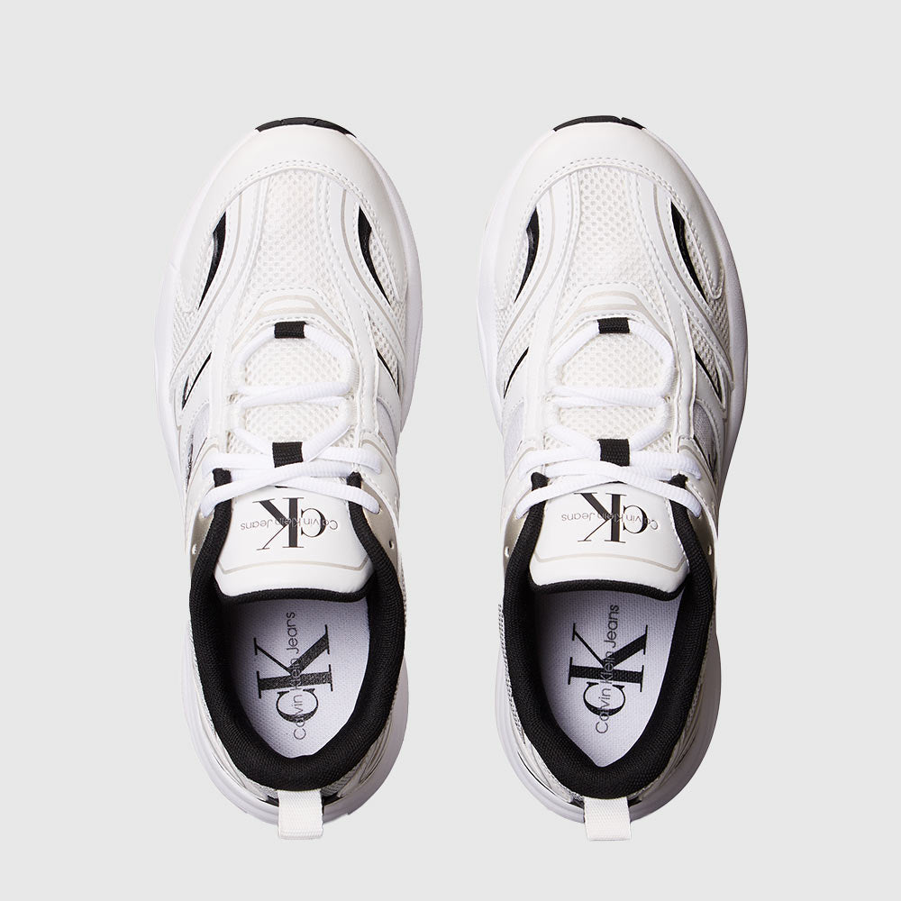 Retro Tennis Mesh Runner - White Multi*