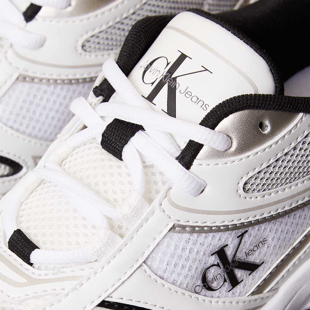 Retro Tennis Mesh Runner - White Multi*