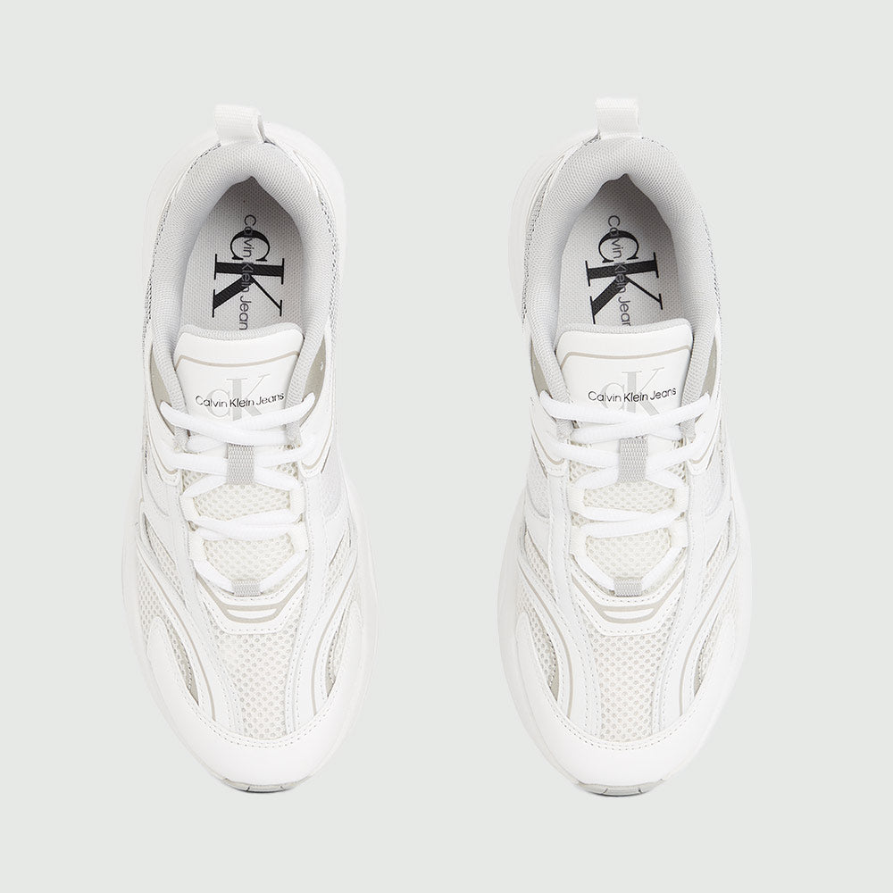 Retro Tennis Mesh Runner - White Multi*