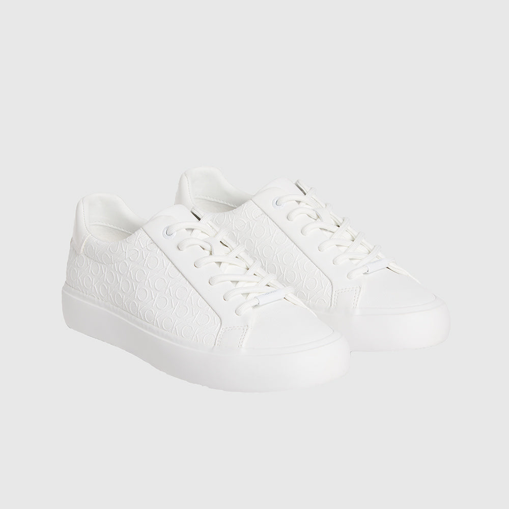 Vulcanized Lace Up Sneaker - White*