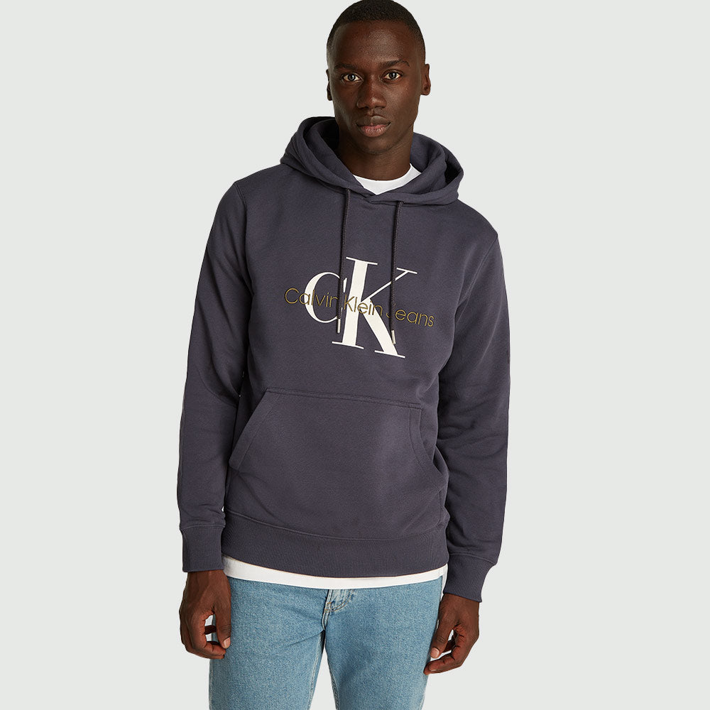 Seasonal Monologo Regular Hoodie - Navy*