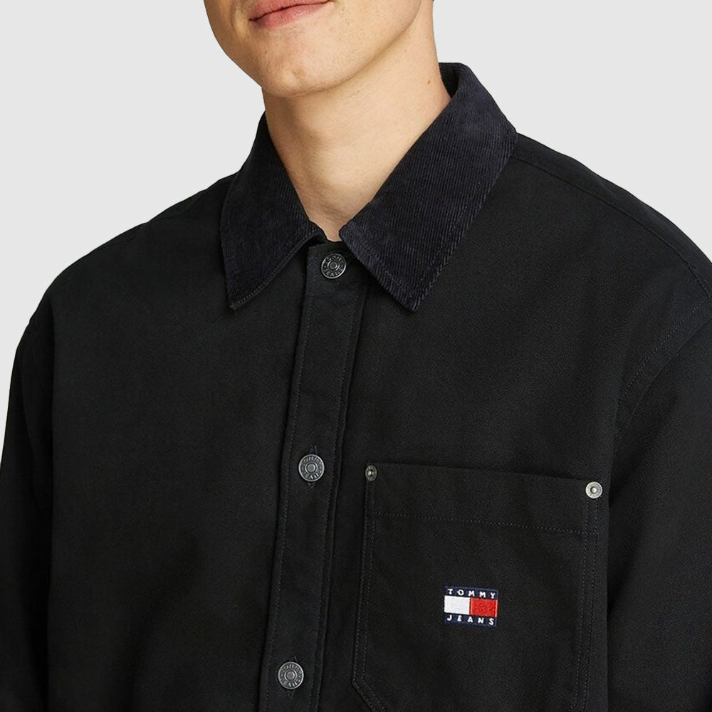 Denim Badge Shirt - Denim Black*