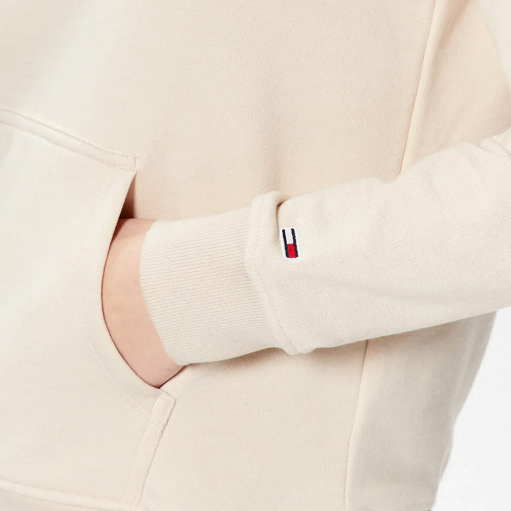 Regular Linear Hoodie - Beige*