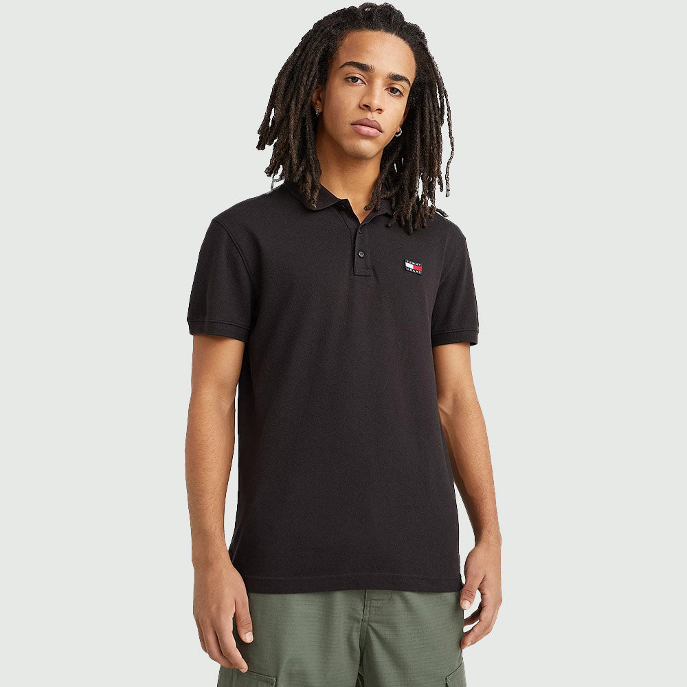 Classic Badge Polo - Black*