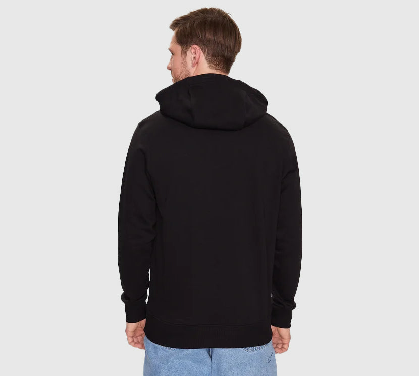 Regular Entry Graphic Hoodie - Black*