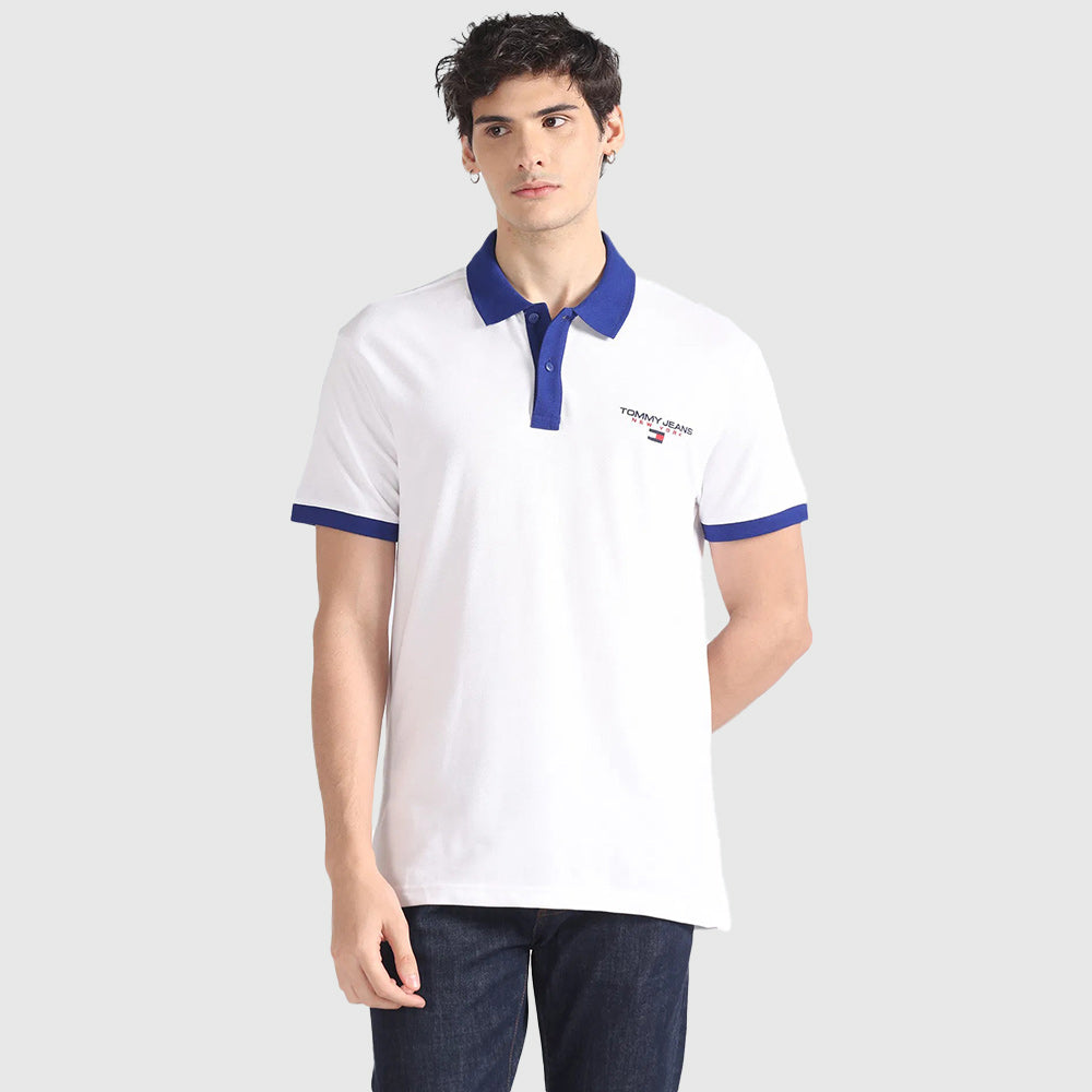Contrast Regular Polo - White*