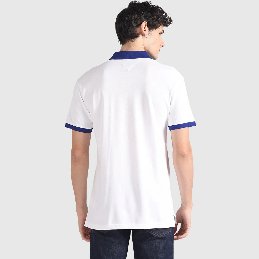 Contrast Regular Polo - White*
