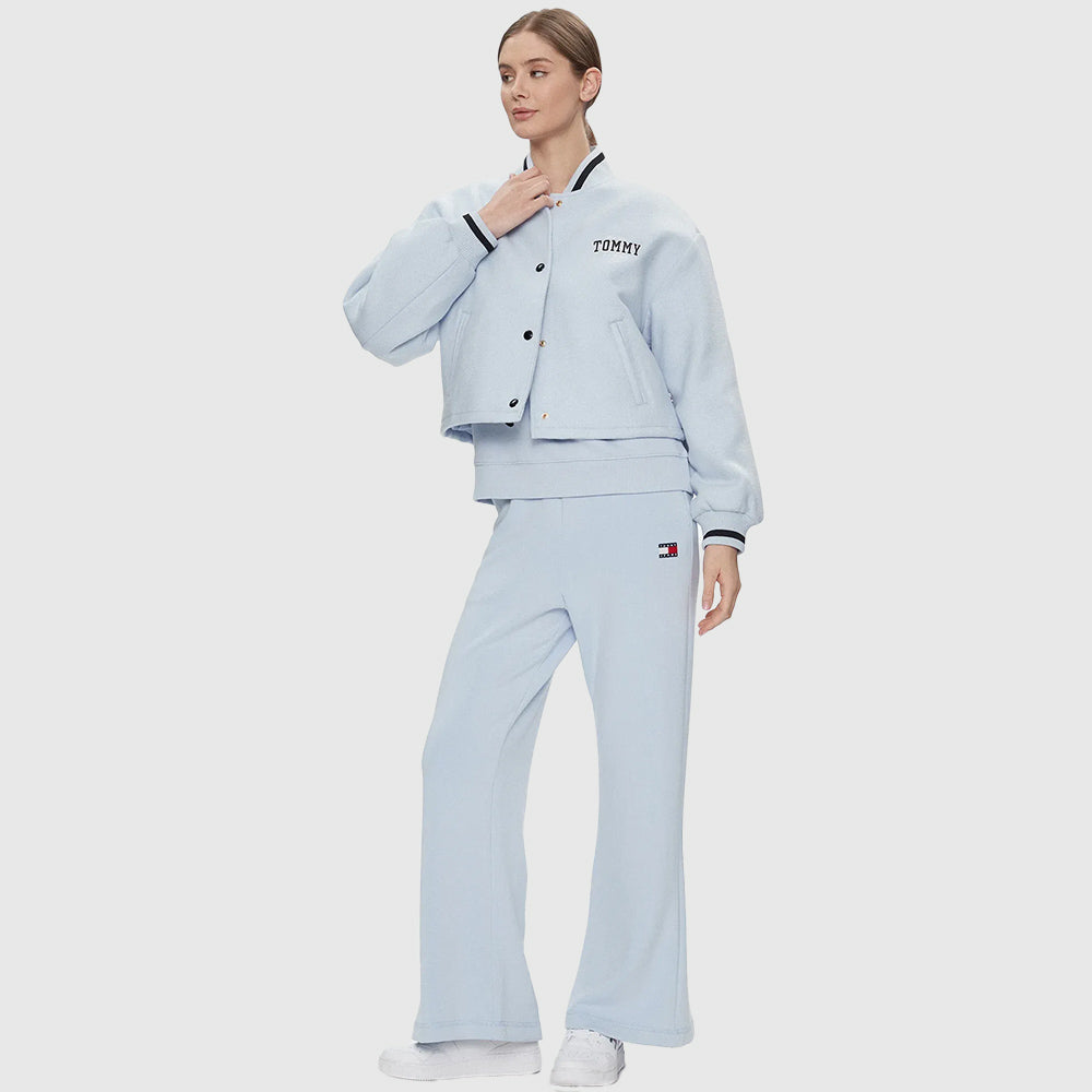 Badge Wide Sweatpants - Light Blue*