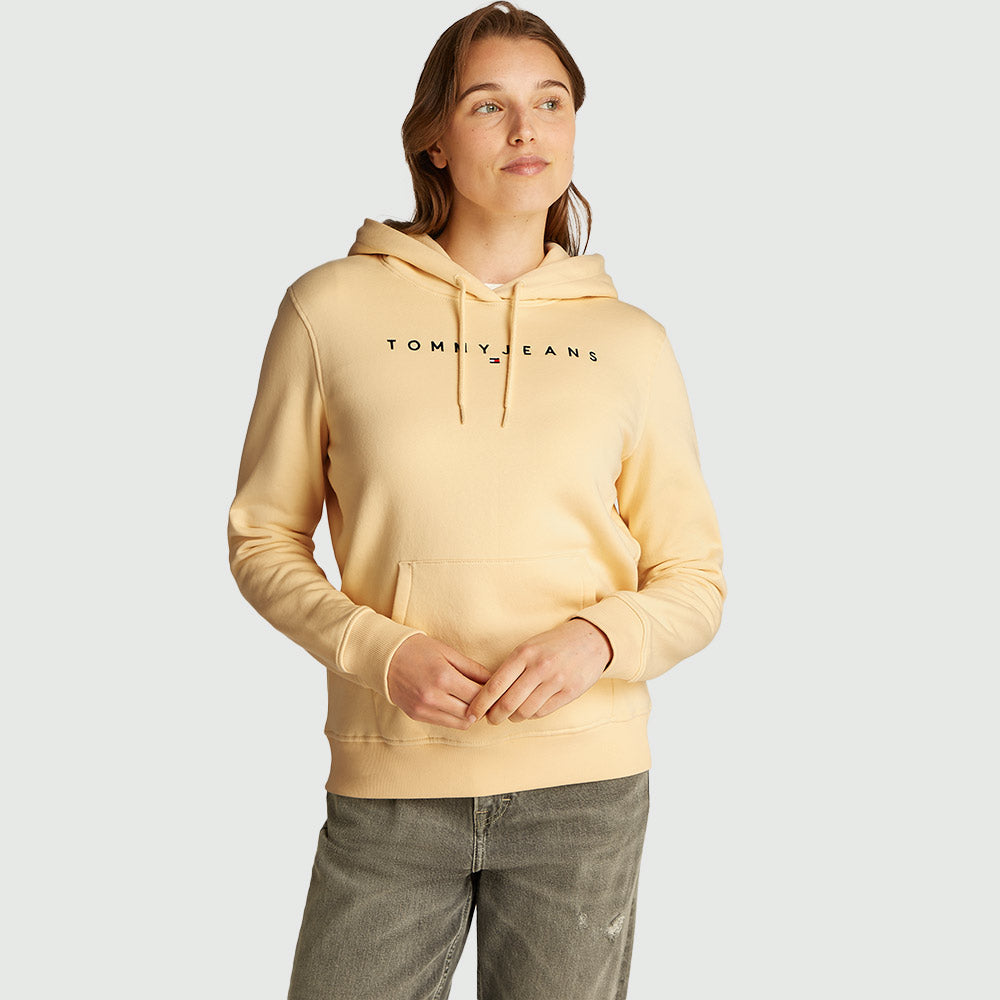 Regular Linear Hoodie - Yellow*