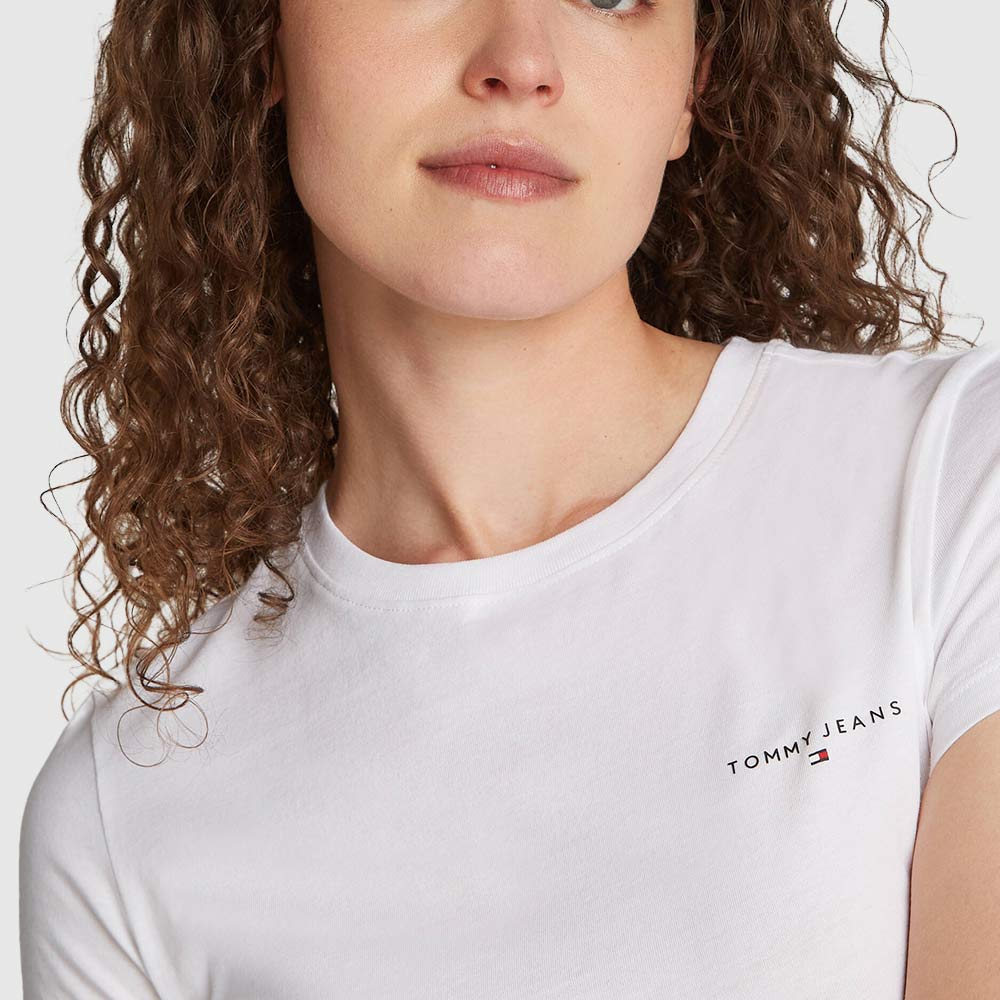 Slim Linear T-Shirt - White*