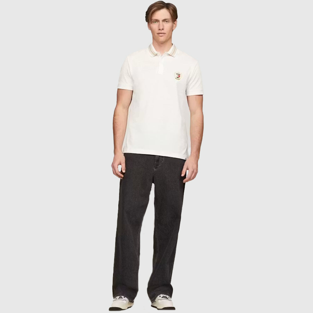 Regular Varsity Polo - Off White*