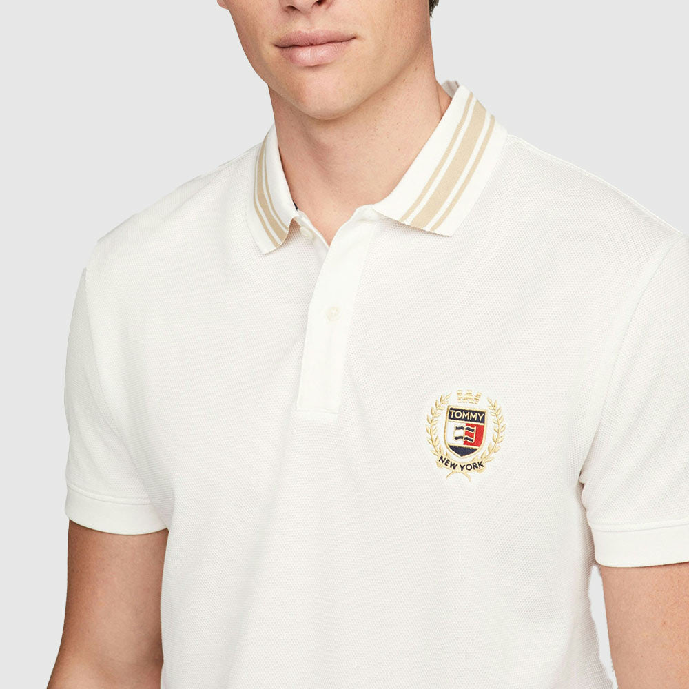 Regular Varsity Polo - Off White*