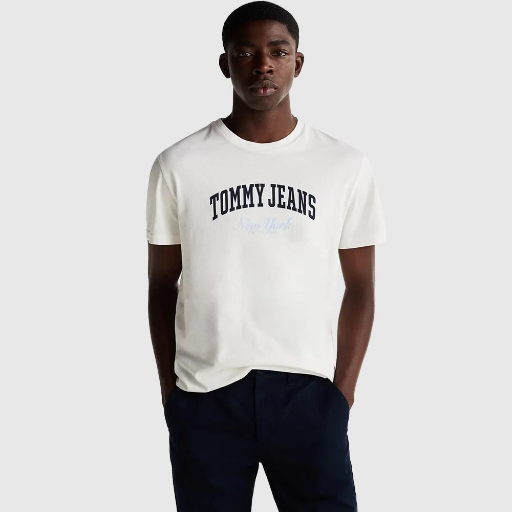 Slim Varsity Pop Tee - Ecru*