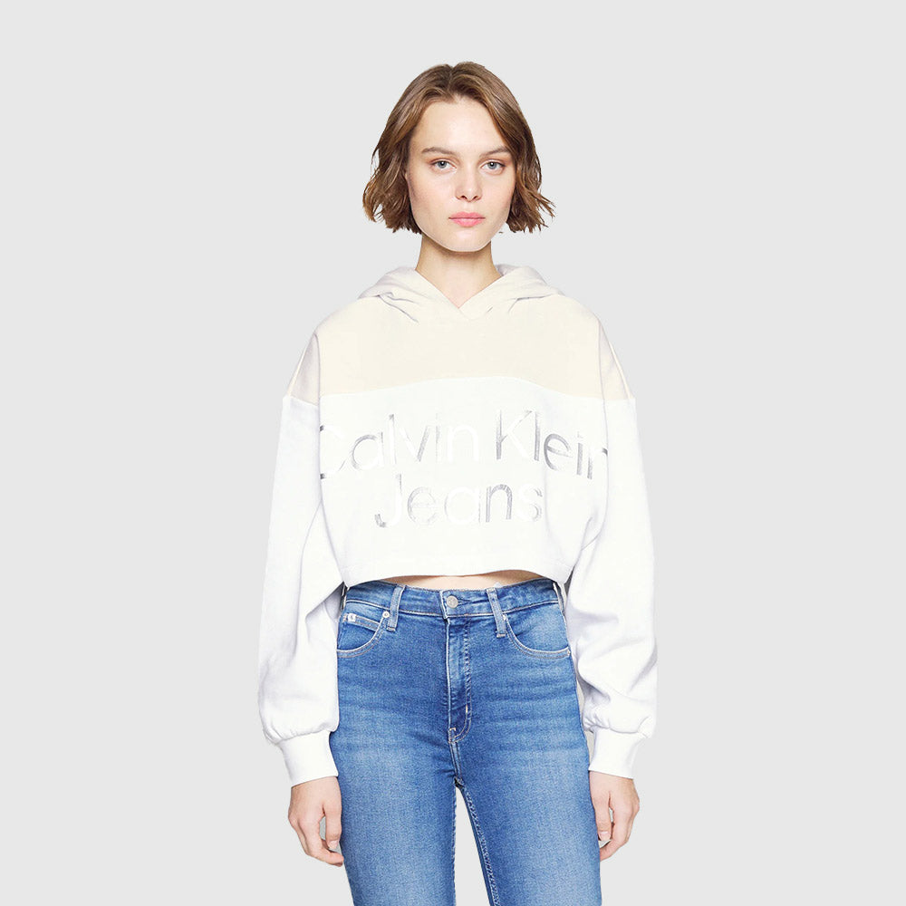 Shiny Institutional Hoodie - White*