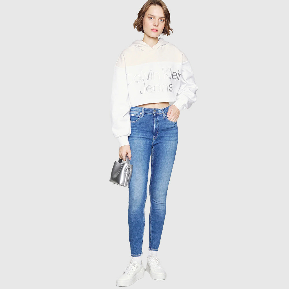 Shiny Institutional Hoodie - White*