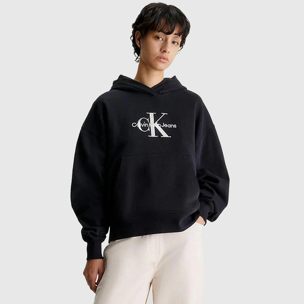 Premium Monologo Hoodie - Black*
