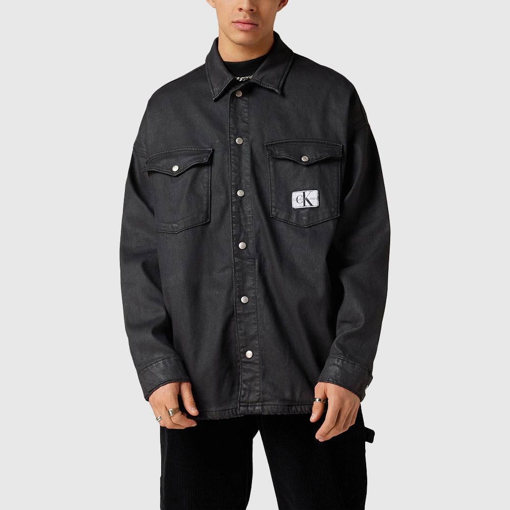 Extreme Oversized Shirt Jacket - Black*