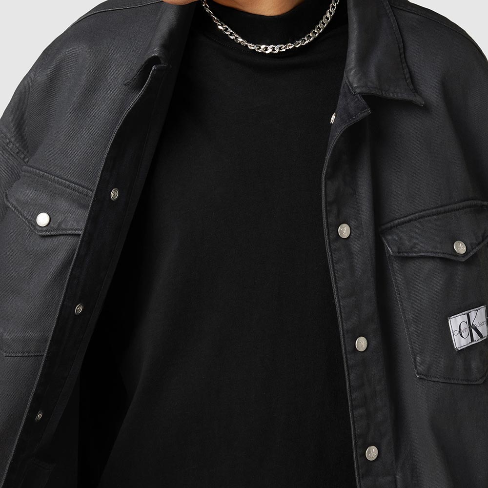 Extreme Oversized Shirt Jacket - Black*
