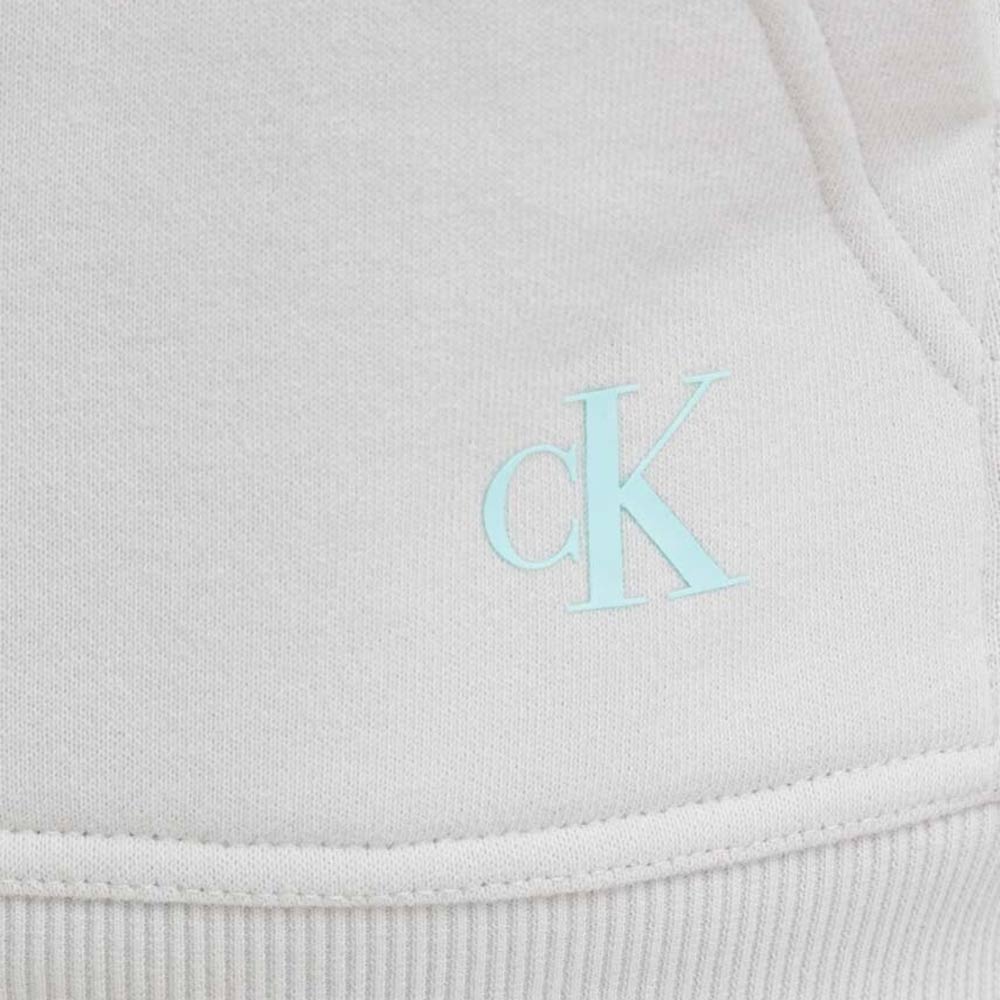 Blown Up Diffused Stacked Hoodie - Light Grey*