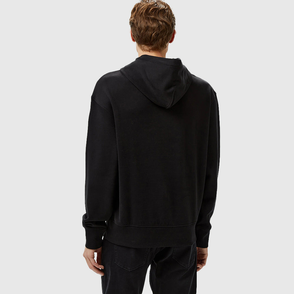 Embroidered Box Hoodie - Black*