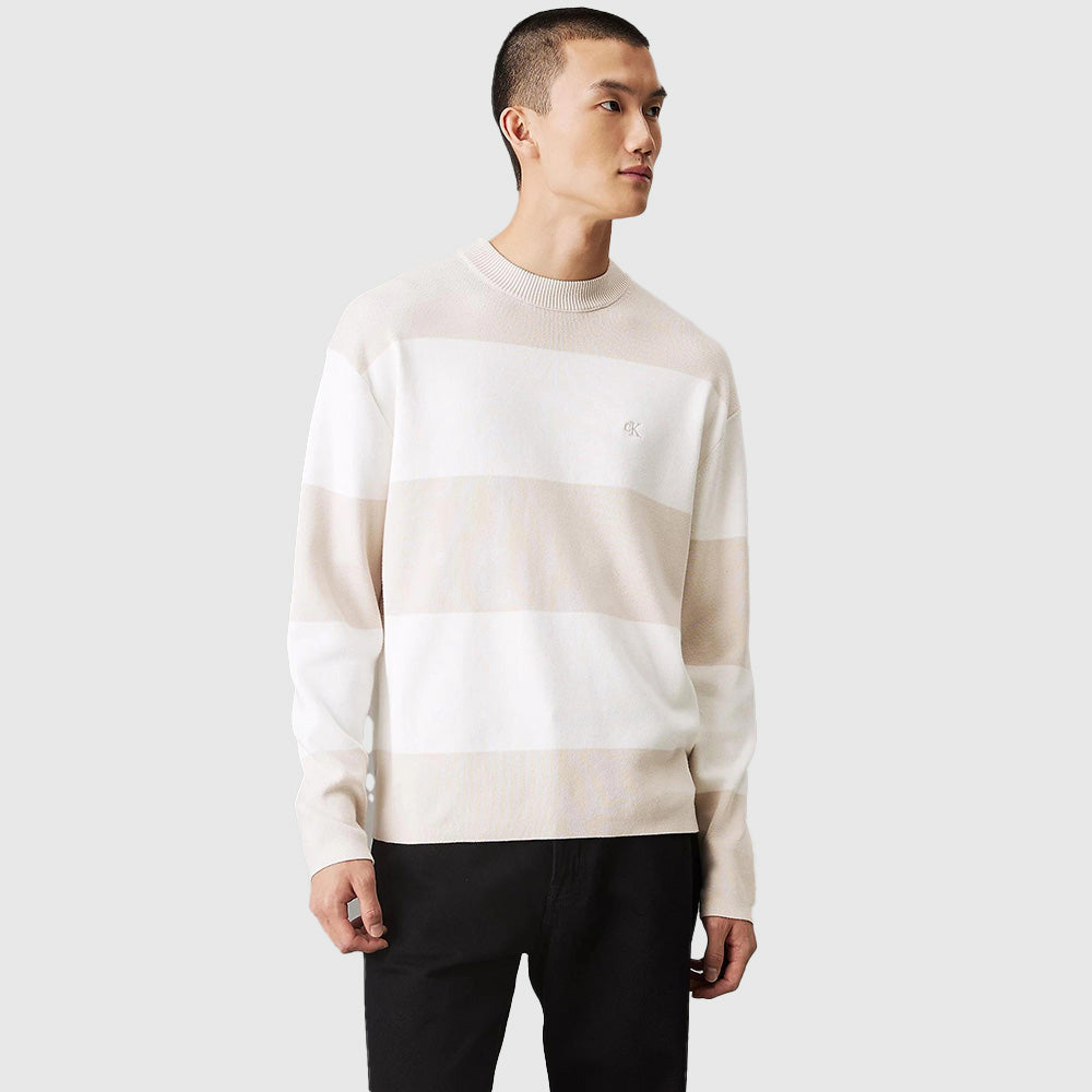 Cotton Crew Neck Sweater - Multi*