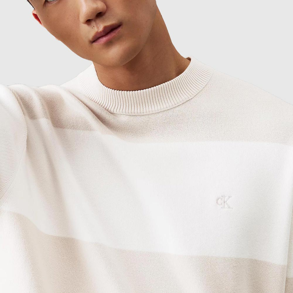 Cotton Crew Neck Sweater - Multi*