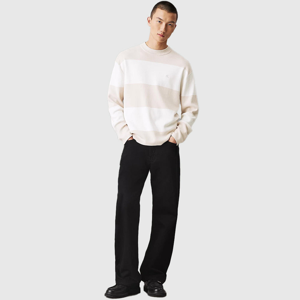 Cotton Crew Neck Sweater - Multi*
