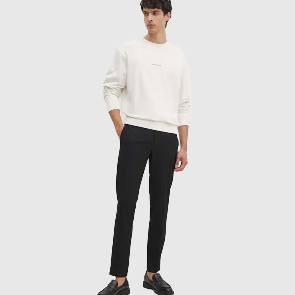 Grid Map Crew Neck Sweatshirt - Ivory*