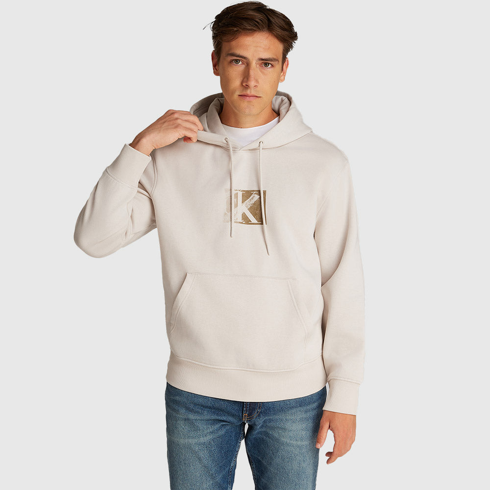 Small CK Box Hoodie - Light Grey*