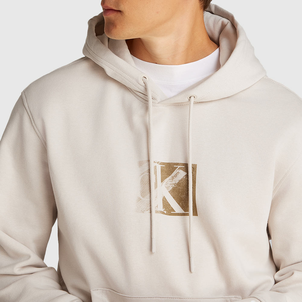 Small CK Box Hoodie - Light Grey*