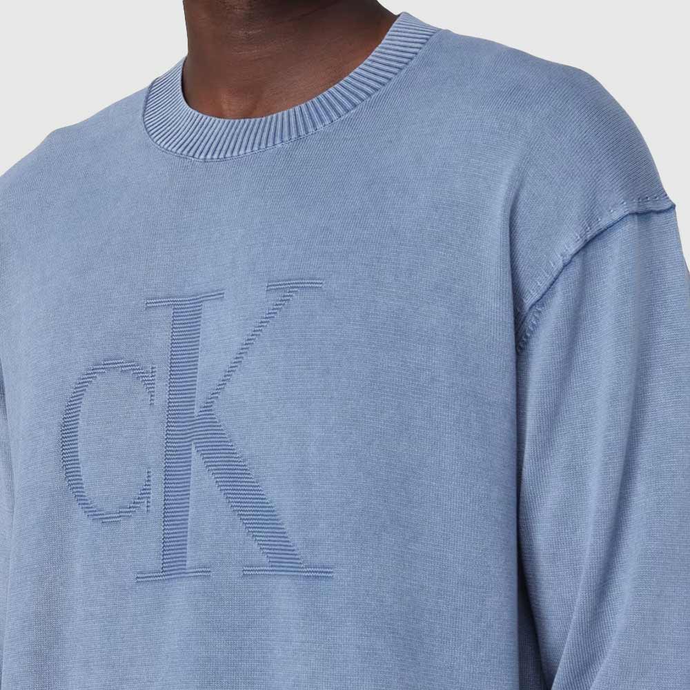 Premium Monogram Sweater - Indigo*