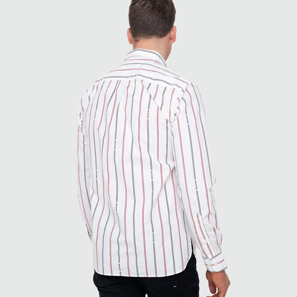 Double Stripe Shirt - White*