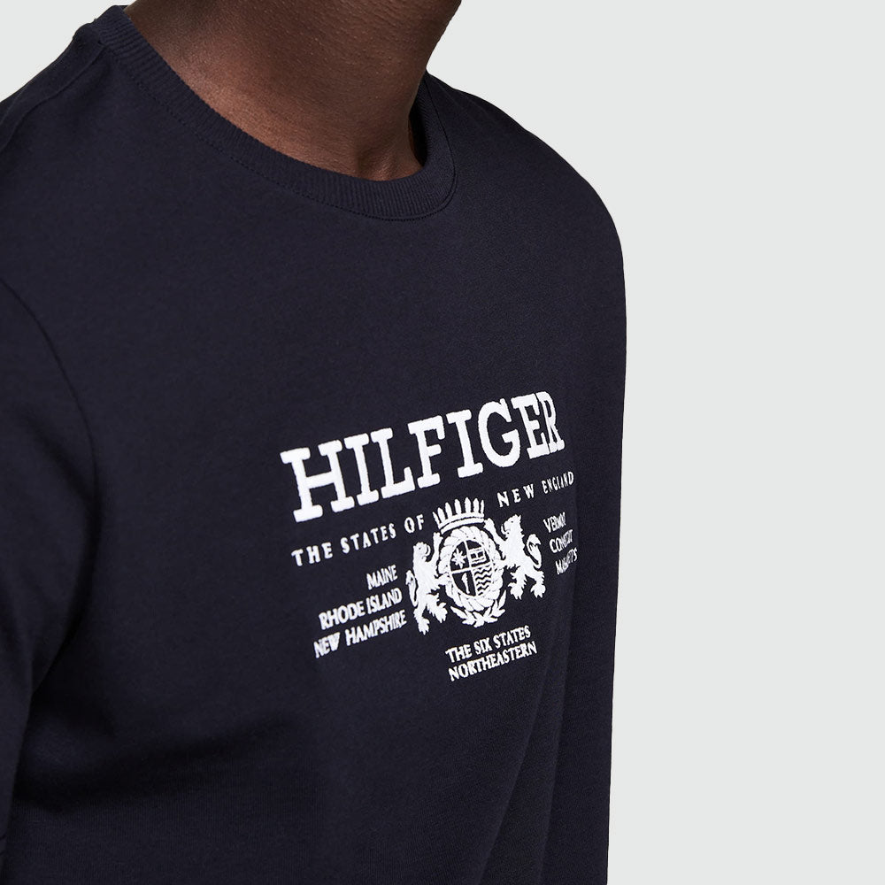 Crest Embro Tee - Navy*