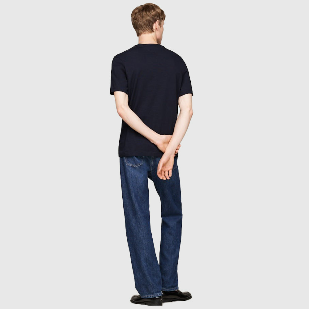 Small Crest Embro T-Shirt - Navy*