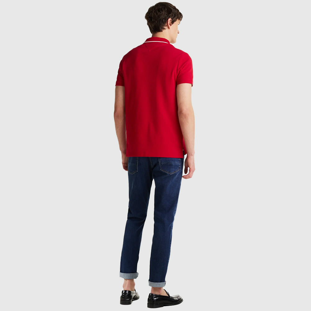 Chest Graphic Polo - Red*
