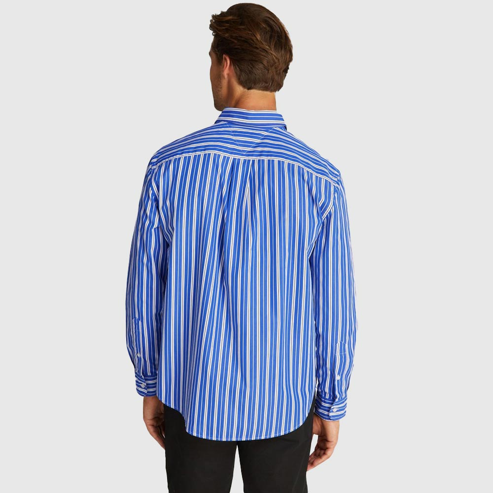 Multi Stripe Relaxed Shirt - Blue*