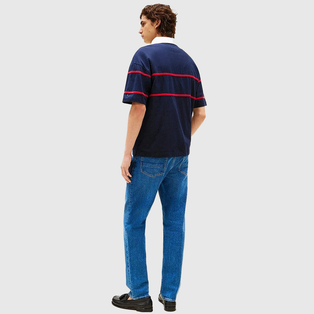 Americana Colourblock Rugby - Navy*