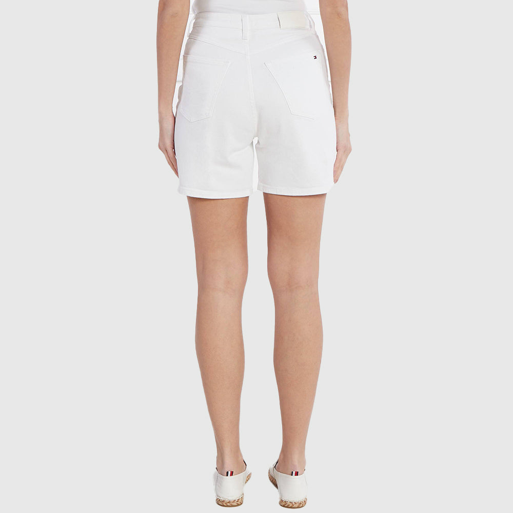 Denim Straight Short - White*