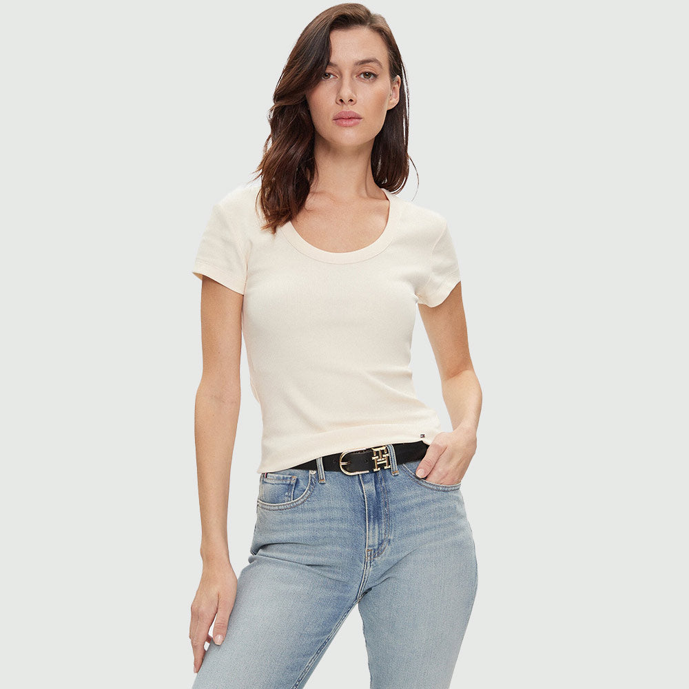 Slim Rib Scoop - Off White*