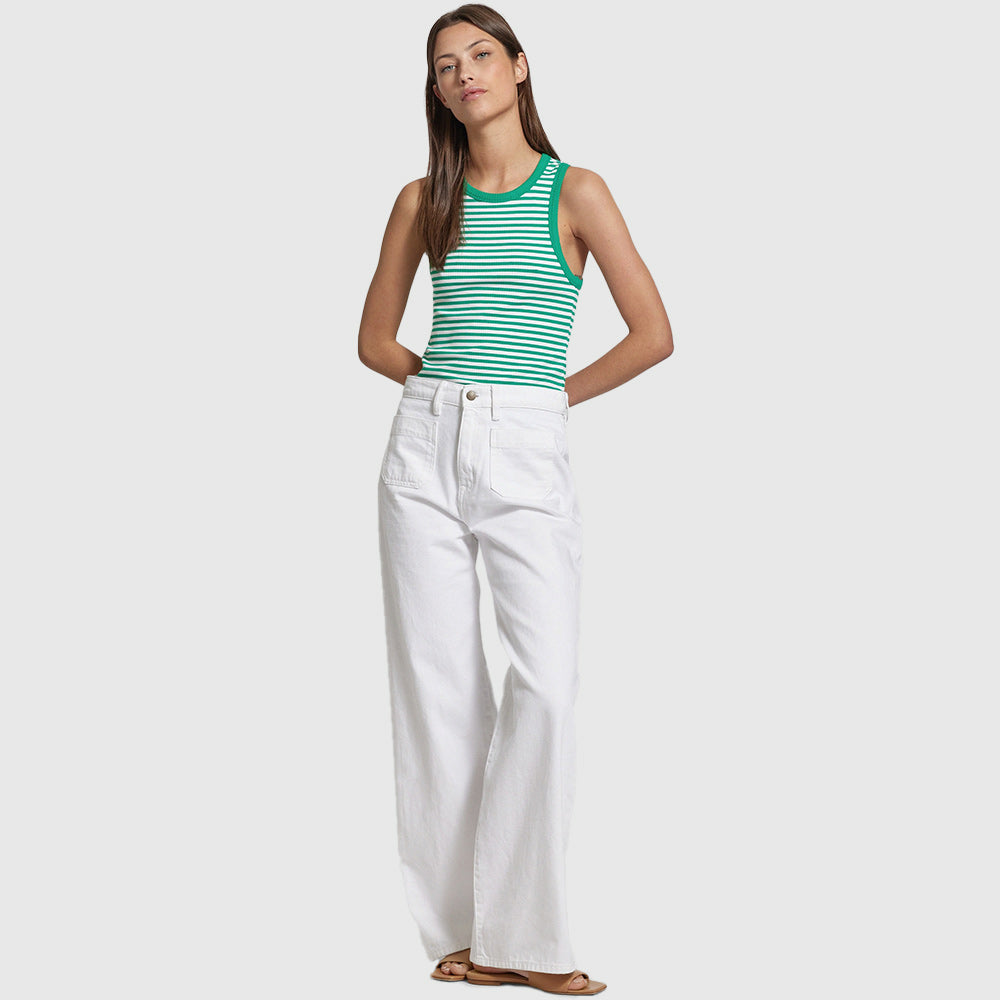 Slim Rib Tank Top - Green*