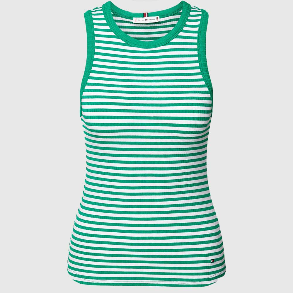 Slim Rib Tank Top - Green*
