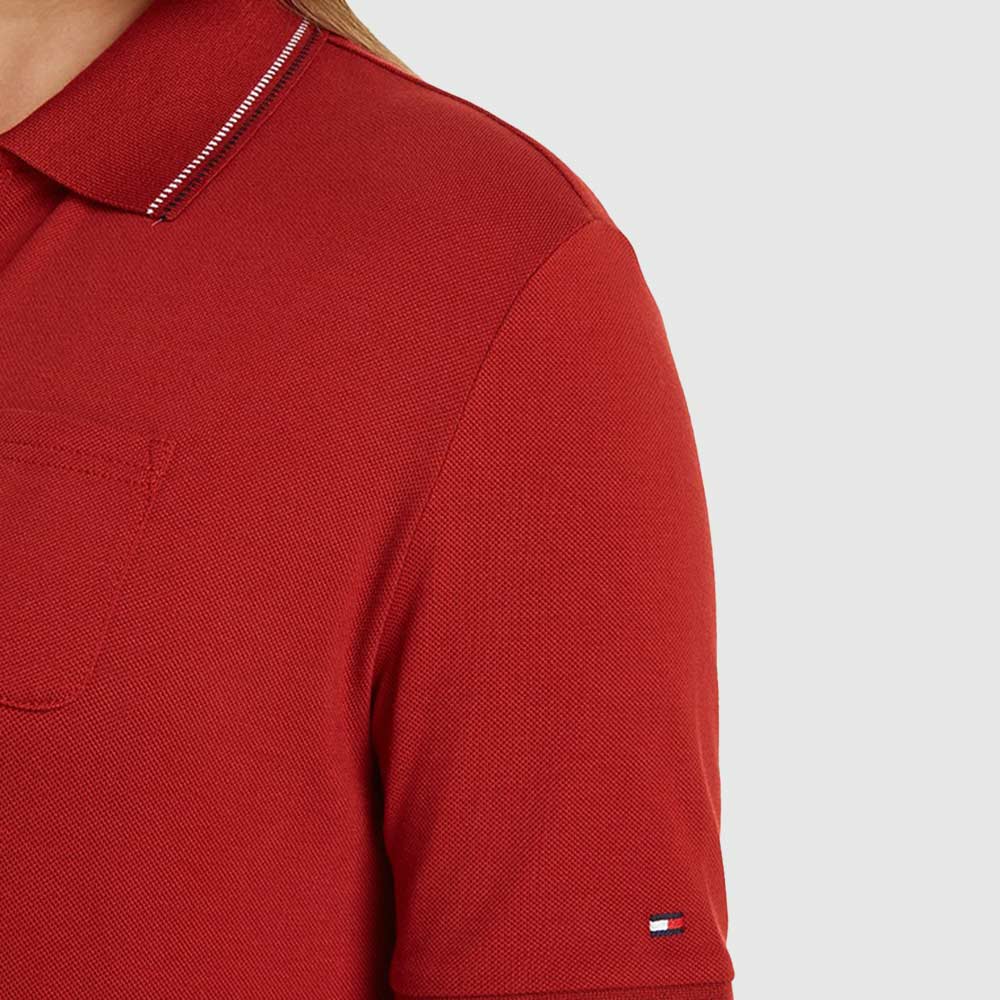 Tipping Polo Dress - Magma*