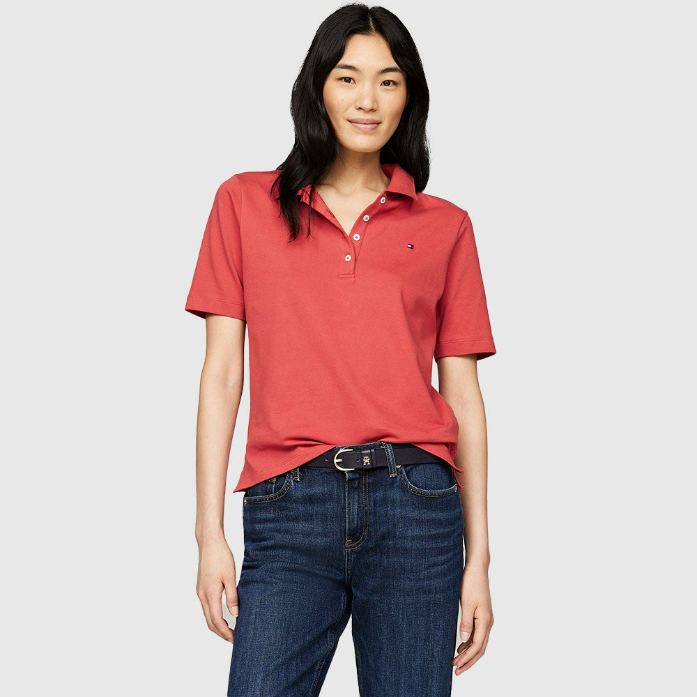 Regular Pique Polo - Red*