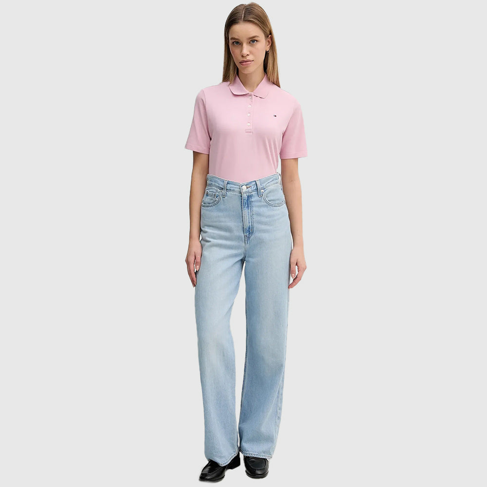 Regular Pique Polo - Pink*
