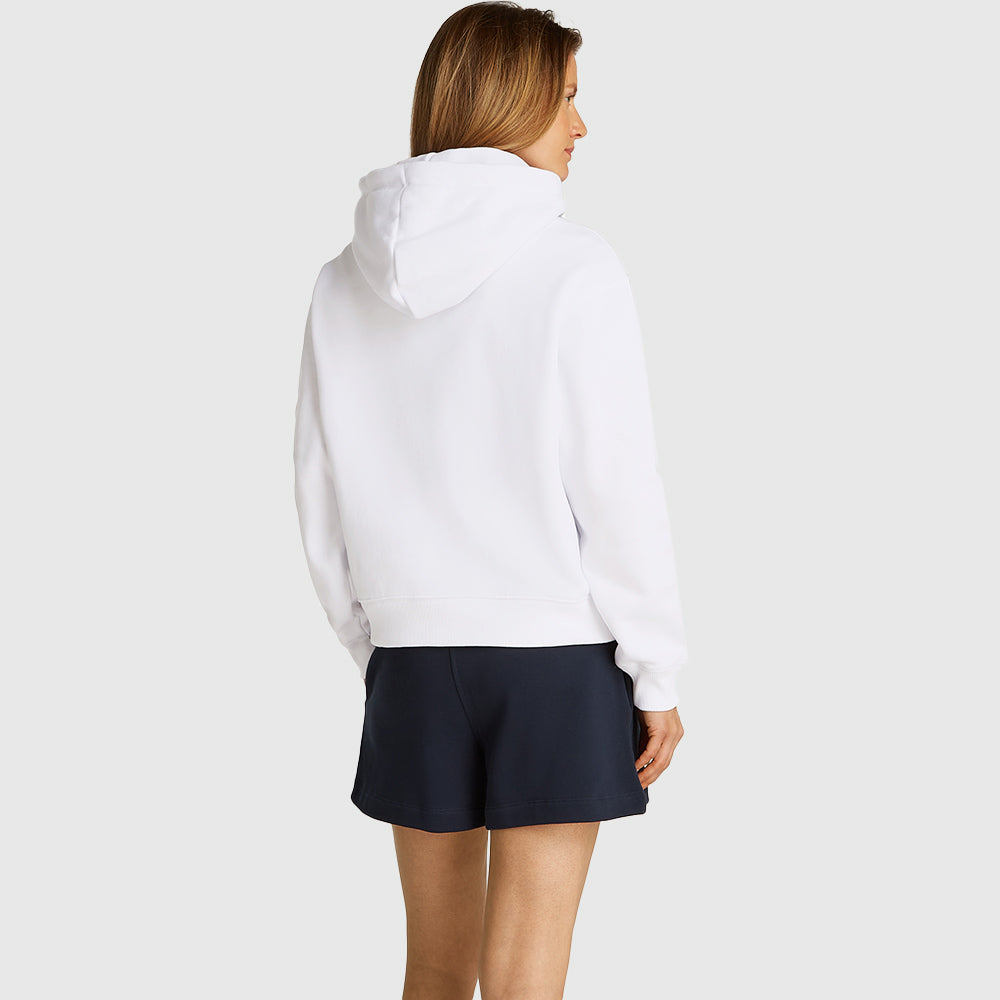 Modern Regular Logo Hoodie - White*